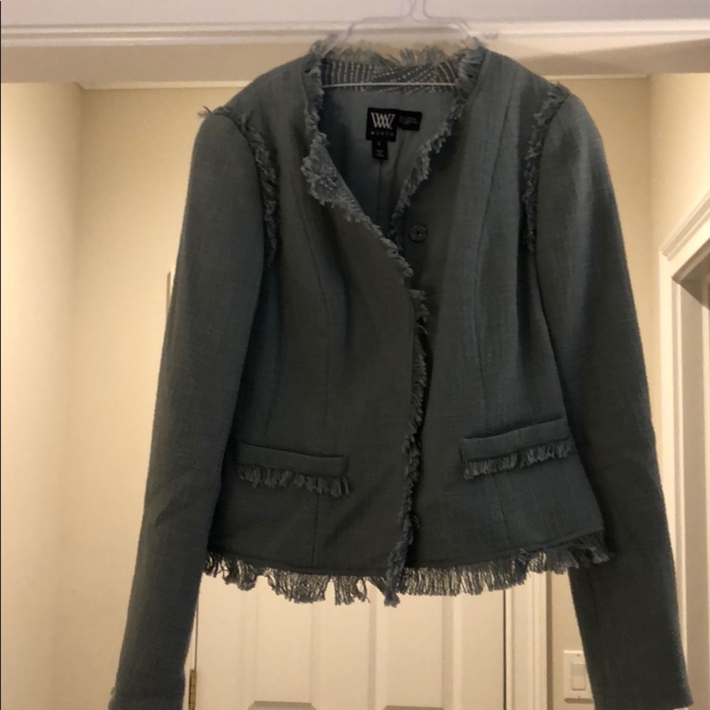 W by Worth sea blue tailored jacket-